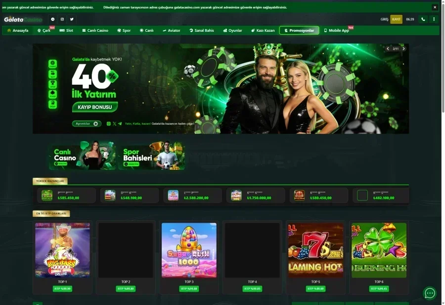 Galata Casino ekran görüntüsü